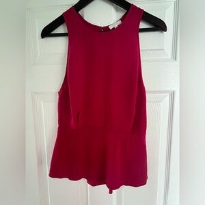 Pink, open backed top